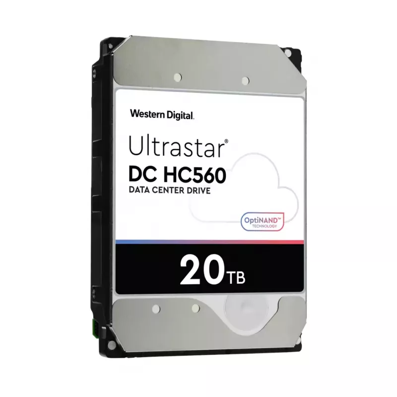 WD Ultrastar DC HC560 - Disco rígido - 20TB - interno - 3.5 (8,9 cm) - SAS 12Gb/s - 7200 rpm - Buffer: 512MB (0F38652)