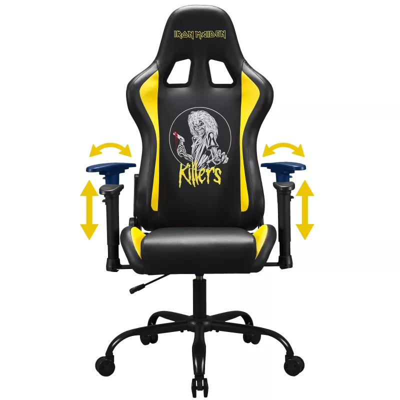 Cadeira gaming SUBSONIC Subsonic Pro Iron Maiden Killers — design ergonómico, altura ajustável