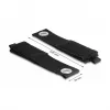 Fita de velcro resistente DeLOCK 435x50mm preto 5 unid.
