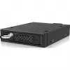ICY DOCK - ToughArmor EX - MB491V5K-B - Caixa para unidade U.2/U.3 NVMe SSD 2,5 PCIe 5.0 para baía externa de 3,5 com fecho e parafusos de orelhas