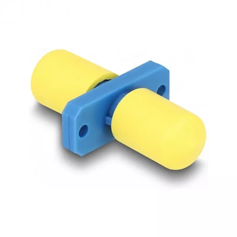 Acoplador de fibra ótica DeLOCK ST Simplex fêmea para ST Simplex fêmea azul