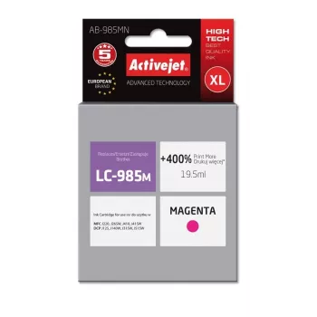 Tinta Activejet AB-985MN (substituto para Brother LC985M; Supreme; 19,5 ml; magenta)
