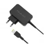 Qoltec 51035 adaptador de alimentação para Lenovo 45 W, 20 V 2,25 A, Slim tip+pin, para interior, preto