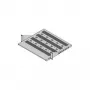 Suporte de equipamento 19, base 430 x 250 mm, RAL7035 (26.10.3008)