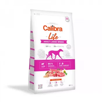 Comida seca para cães Calibra Life Adult Large Breed Lamb 12 kg — 25–45 kg, 25 % proteína, 14 % gordura