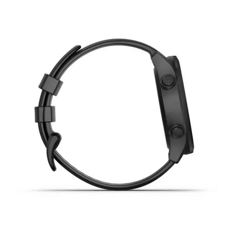 Relógio de golfe GPS GARMIN Approach S12 preto, caixa de 43 mm, bracelete de silicone, 30 h de bateria GPS