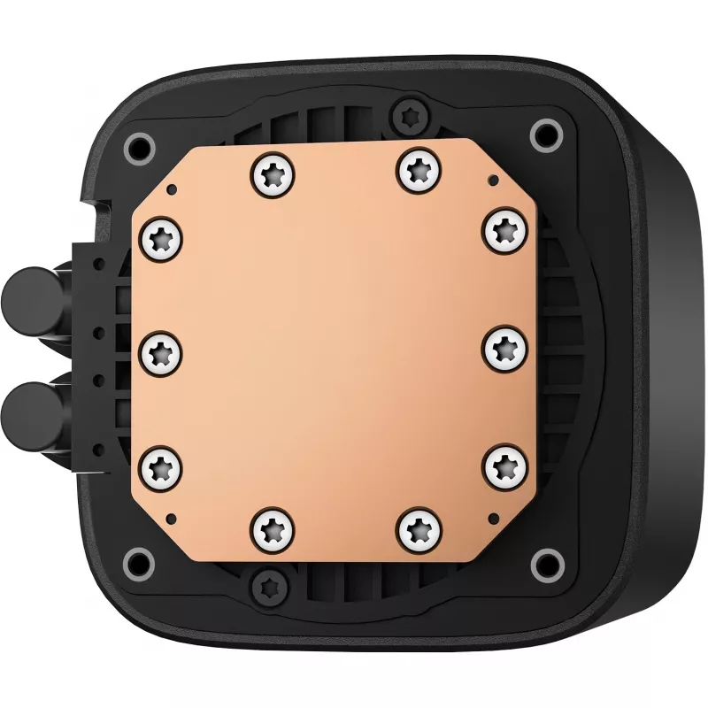Refrigeração líquida All-in-One DeepCool LE240 V2 240mm, 2 ventoinhas de 120mm, rolamento hidráulico, suporte AM5, tubos de 41 cm, preto