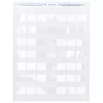 Brady, LAT-18-361-1, poliéster autolaminado, Branco/Transparente, 25,4 x 13,7(33,78)mm, permanente, US-Letter, diâmetro do cabo 4,3 -6,5mm (1000 unid.) (024570)