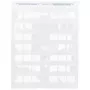 Brady, LAT-18-361-1, poliéster autolaminado, Branco/Transparente, 25,4 x 13,7(33,78)mm, permanente, US-Letter, diâmetro do cabo 4,3 -6,5mm (1000 unid.) (024570)
