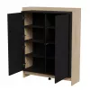 Cómoda Cama PORTO 100x38x130 carvalho/preto