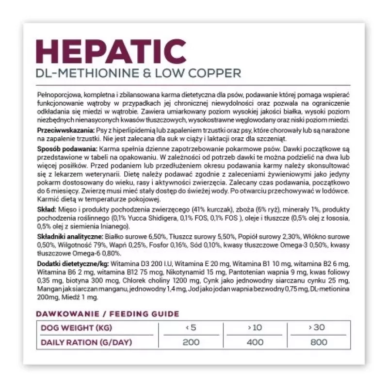 Comida húmida para cães VETEXPERT Veterinary Diet Hepatic para cães, 400 g, suporte hepático, sabor a carne