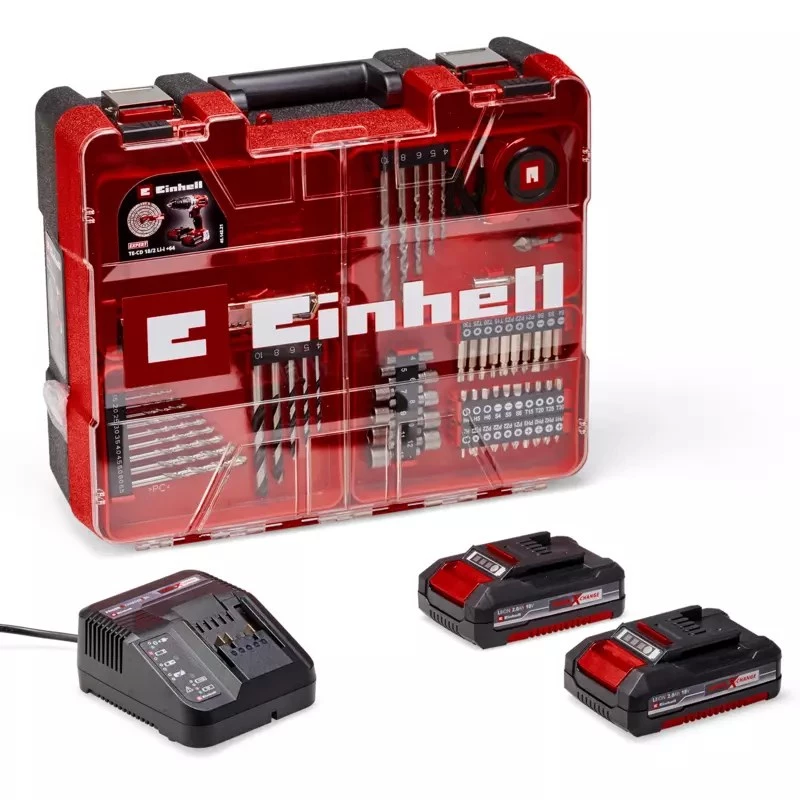 Einhell TE-CD 18/2 18750 RPM sem chave 1,45 kg preto, vermelho