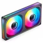Ventoinha Jonsbo ZB-240 240mm ARGB PWM preta — design Infinity-Mirror