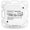 Tomada de dados CAT.6A, saliente, blindada, 2x RJ-45 LSA (branco, 5 unidades, Classe E)