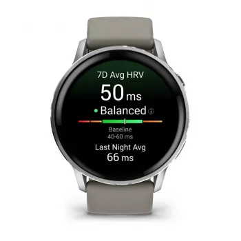 Smartwatch Garmin Venu 4 1.4 polegadas AMOLED GPS Wi-Fi 45mm prateado