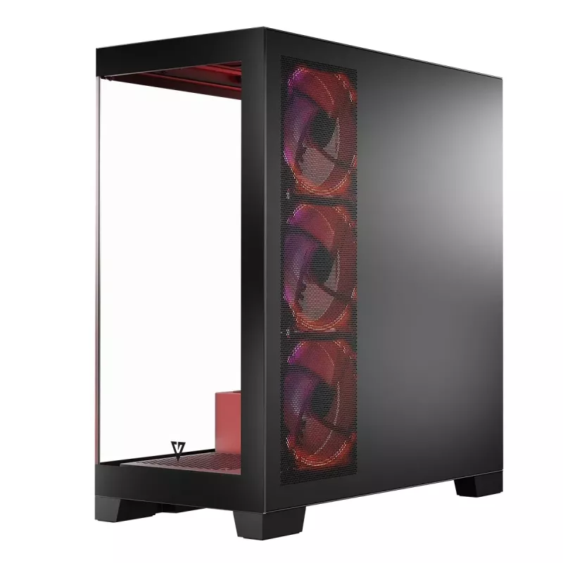 Caixa de PC MODECOM Volcano SPACE APEX ARGB Midi Tower, vidro temperado, USB-C, suporta ATX/microATX/Mini-ITX, GPU até 430 mm, dissipador de CPU até 180 mm