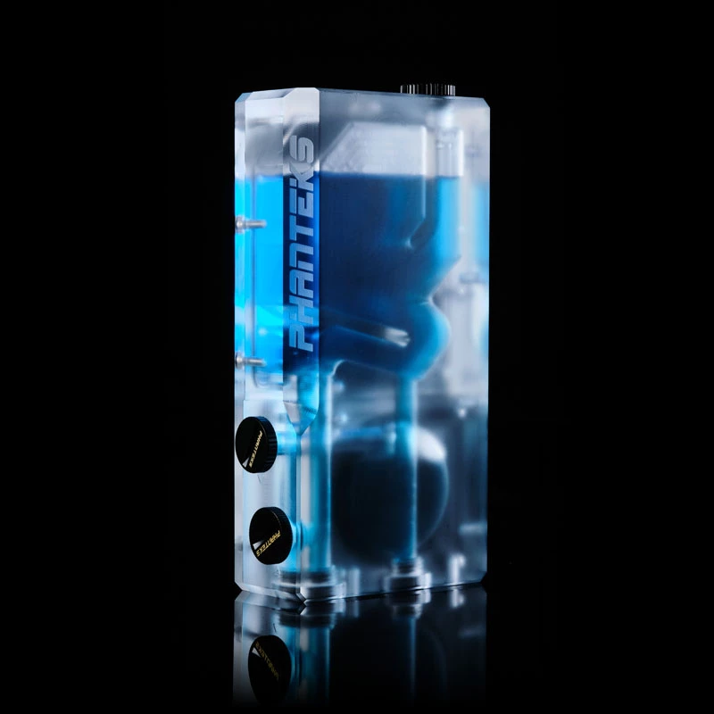 Phanteks Glacier R160C reservatório, placa traseira de acrílico transparente, DRGB LED