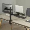 Suporte de parede para monitor SBOX LCD-LM01-2 para ecrãs 13–27 polegadas, carga máx. 12 kg, VESA 100x100