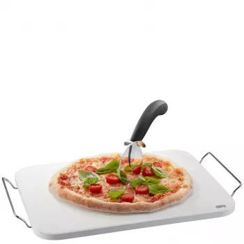 Conjunto de corta-pizza e pedra de forno com suporte retangular GEFU DARIOSO G-89534