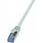 Cabo de rede LogiLink Cat6a S/FTP RJ-45 0,5 m cinzento