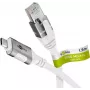 Cabo de rede Goobay 74166 USB-C RJ-45 Cat6 1,5 m branco