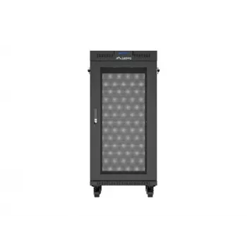 Armário rack LANBERG FF01-6624-23BL 24U autónomo 19 polegadas 600×600 mm IP20 preto