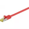Cabo de rede RJ45 Goobay CAT 6A S/FTP 500 MHz 2 m vermelho