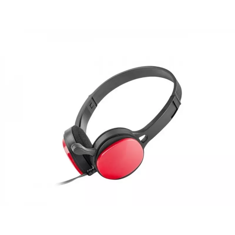 Auscultadores com microfone Ugo USL-1222 vermelho