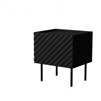 Mesa de cabeceira Cama meble LUCCA, 2 unid., 47x40x52 cm, preto, MDF/aglomerado