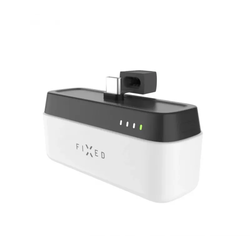 Powerbank portátil FIXED FIXZEN-5PL-WH, 5000 mAh, saída USB-C 5V/3A, 9V/2,22A, 12V/1,67A, branco
