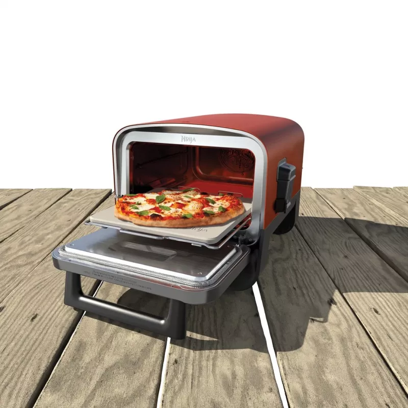 Ninja Woodfire OO101EU forno elétrico de exterior, forno de pizza e fumeiro, 2400 W