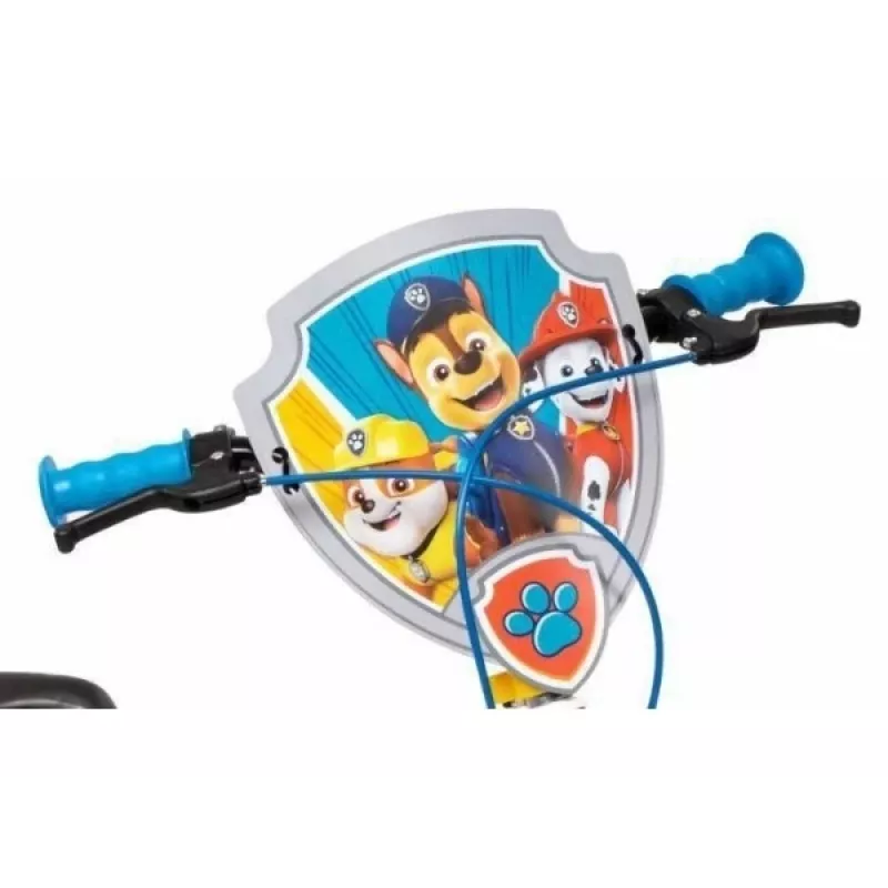 Bicicleta infantil Toimsa 16 polegadas Paw Patrol vermelha modelo 1678, rodas de 16 polegadas, mudanças de entrada