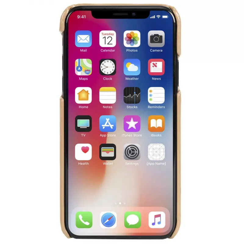 Capa Krusell Sunne 2-Karten-Cover iPhone XS Max 16,5 cm bege
