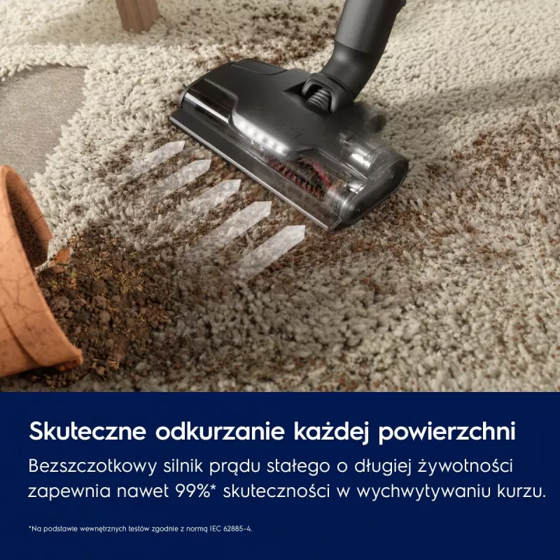 Aspirador vertical/vassoura elétrica Electrolux EP82AB25UG bateria sem saco seco ciclónico 0,4 l 100 W cinzento