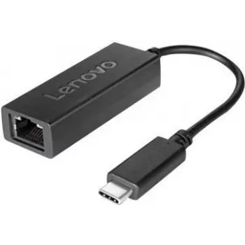 Adaptador Lenovo USB-C para Ethernet - adaptador de rede - USB-C - Gigabit Ethernet x 1 - FRU - para ThinkCentre M75, M75t Gen 2, M90q Gen 2, ThinkPad T15p Gen 2, ThinkSmart Core