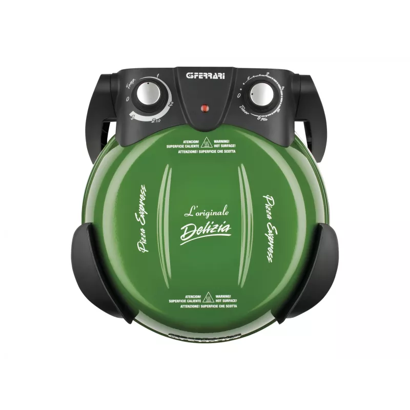 Delizia Forno de pizza G1000603 (verde, 1.200 Watt, para pizza Ø 31 cm)