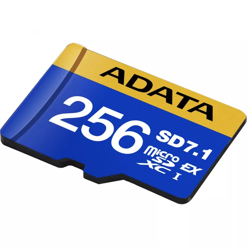 Cartão de memória ADATA Premier Extreme microSDXC SD7.1 Express 256GB, leitura 800 MB/s, escrita 700 MB/s, UD256GEX3L1-C