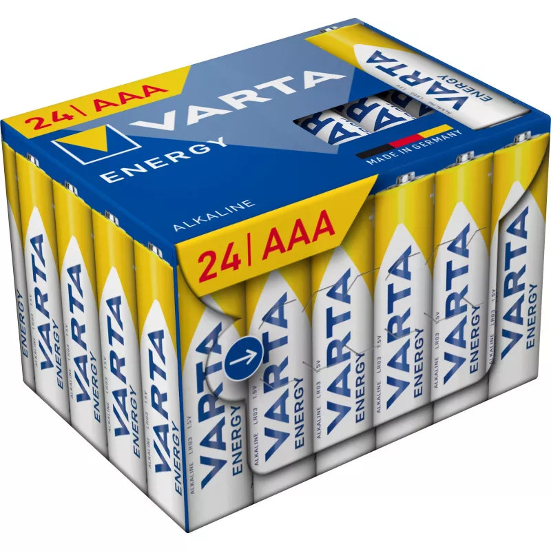 Pilhas alcalinas Micro (AAA) Varta ENERGY Cube pack de 24 (MPN 4103229234)