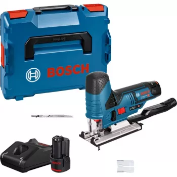 Serra de vaivém a bateria GST 12V-70 Professional, 12 Volt (azul/preto, 2x bateria de iões de lítio 3,0Ah, em L-BOXX)