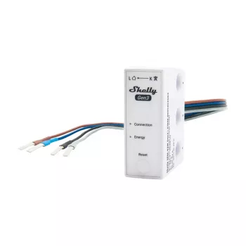 Medidor de energia WiFi Shelly 3EM-63W Gen3 — medidor de energia de rede de 3 canais