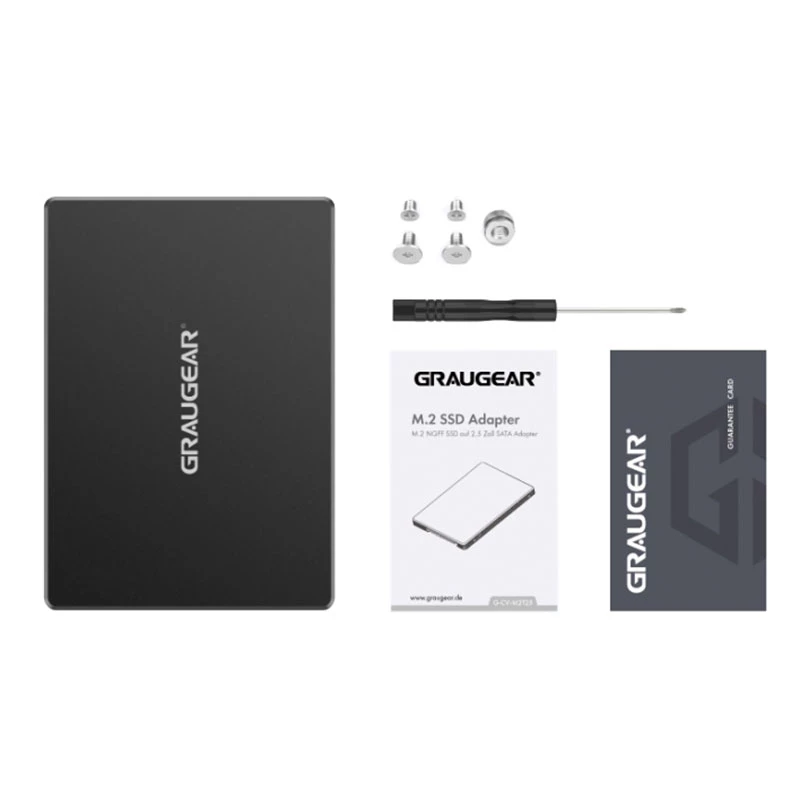 Kit de montagem GRAUGEAR G-CV-M2T25 preto alumínio