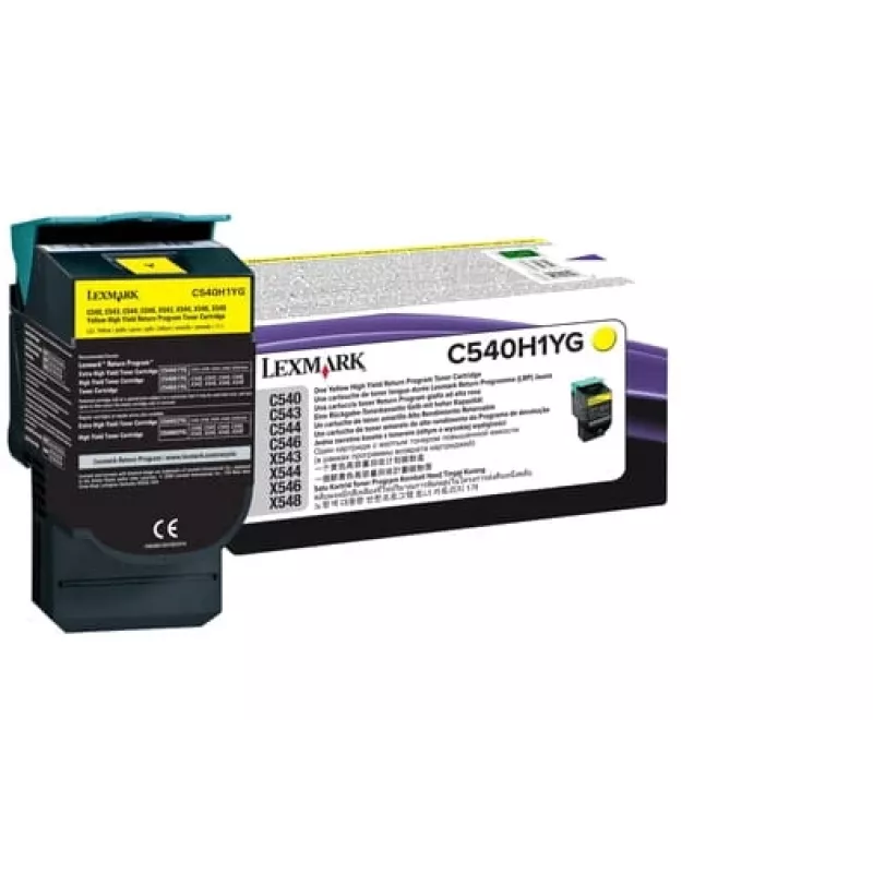 Lexmark C540H1YG cartucho de toner, amarelo, 2000 páginas