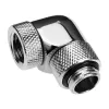 Alphacool Eiszapfen Connector Series - adaptador de montagem angular para sistema de refrigeração líquida - níquel prateado