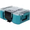 MAKTRAK organizador compacto, caixa de ferramentas azul/transparente, tampa transparente