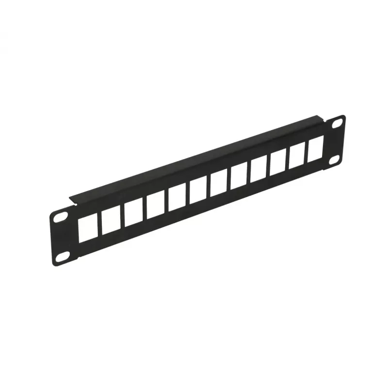 Patch panel Extralink 12 portas UTP caixa metálica 10 polegadas, preto