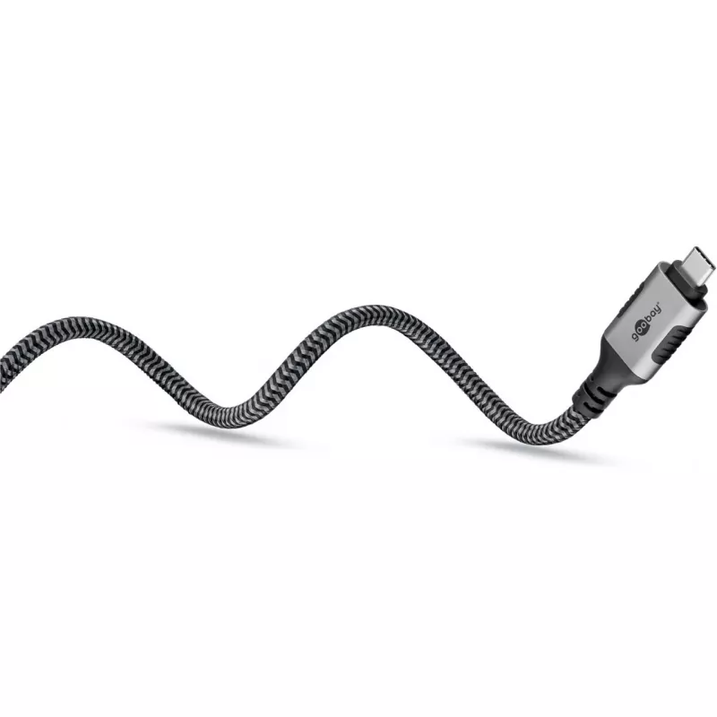 Goobay 70755 cabo USB-C para RJ45 Ethernet CAT 6 para ligação à Internet com fios estável com router/modem/switch de rede/substitui adaptador USB para RJ45 / 1