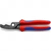 Knipex 95 12 200 tesoura para cabos de lâmina dupla, 200 mm
