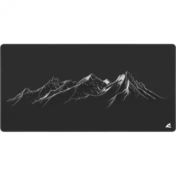 Tapete de rato gaming Sharkoon SKILLER SGP40 D16, design de cordilheiras, preto/branco, 1000 x 500 mm