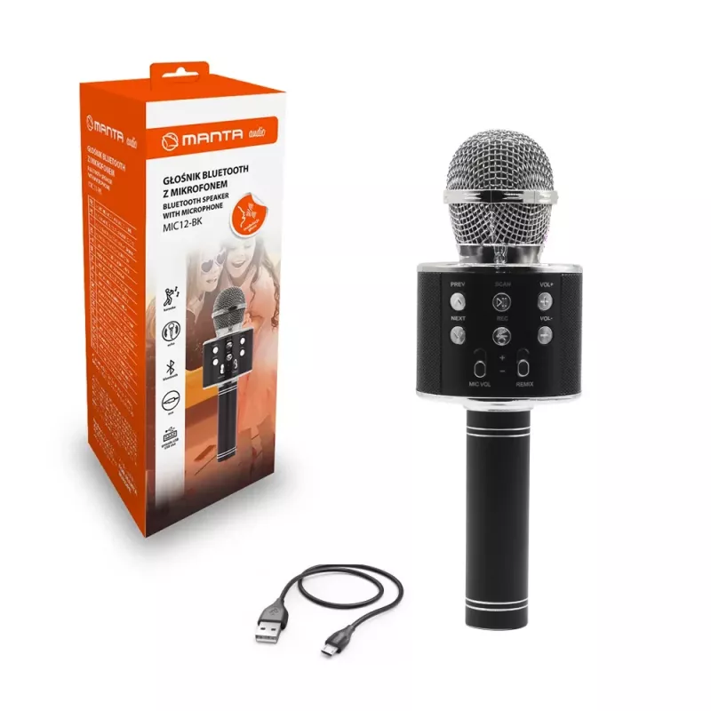 Manta MIC12-BK preto