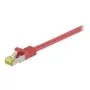 Wentronic Goobay Cabo Cat.7 bruto patch, S/FTP (PiMF), Vermelho, 30 m - LSZH sem halogéneos, cobre, ficha RJ45 (91679)